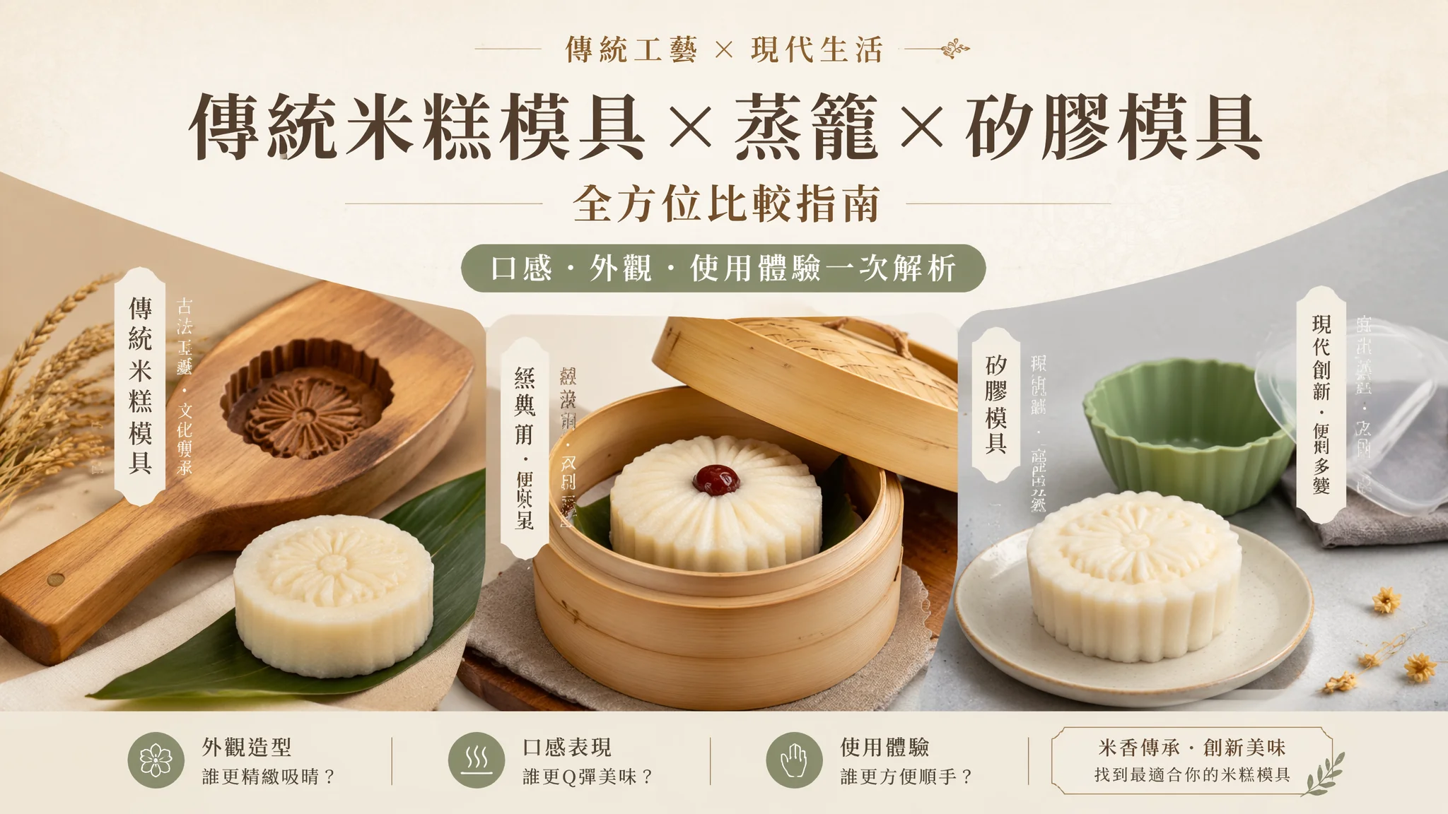 米糕模具哪种好？传统蒸糕到现代烘焙的模具选择指南