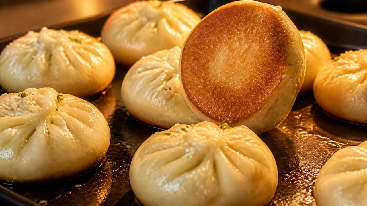 烤馒头模具怎么做？烤盘上的生煎底