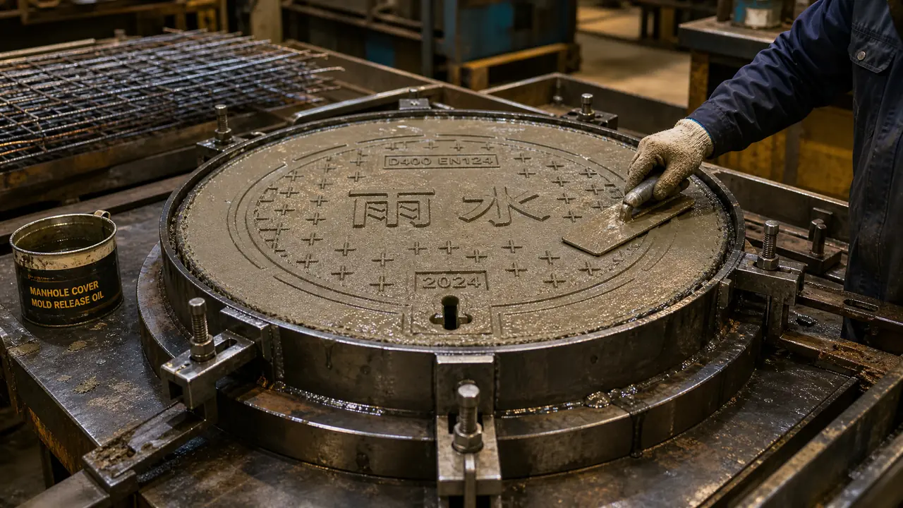 井盖钢模具怎么用？井盖的预制与标记