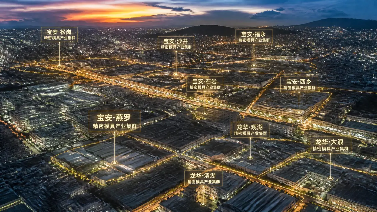 深圳模具厂集中在哪？宝安龙华精密模分布
