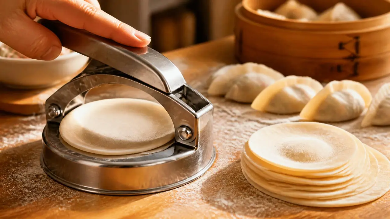 饺子皮模具好用吗？家用压皮器实测和中间厚边上薄的原理