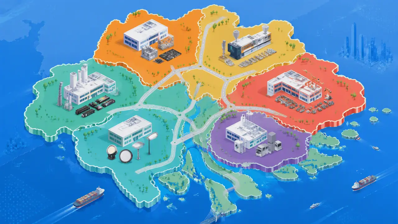 广东模具厂分布地图：六个城市各管哪一行，看厂别跑冤枉路