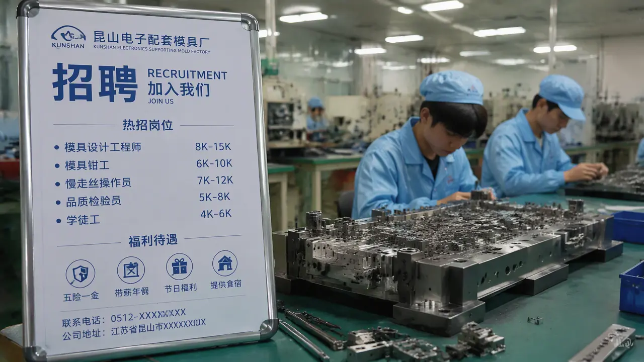 昆山模具厂招聘什么样？电子厂配套和台资厂的门道