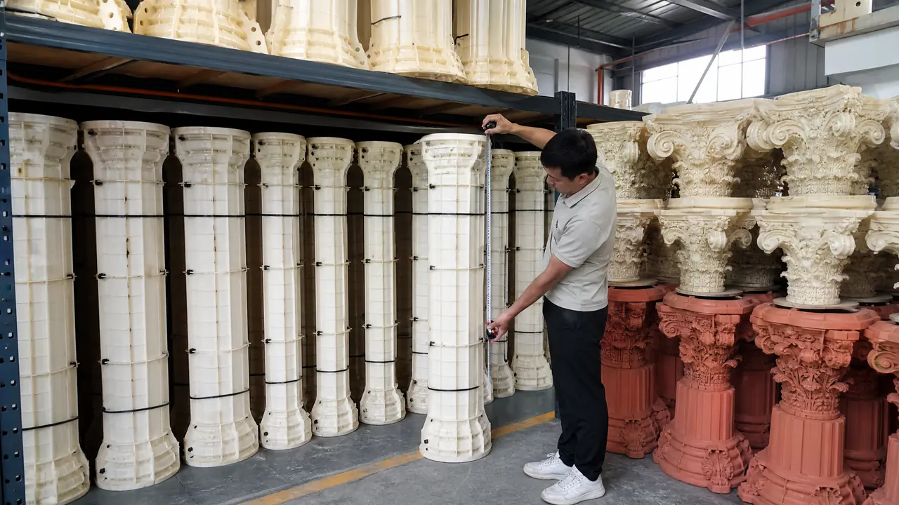 罗马柱模具批发从哪拿货？渠道起订量和验货门道一篇说清