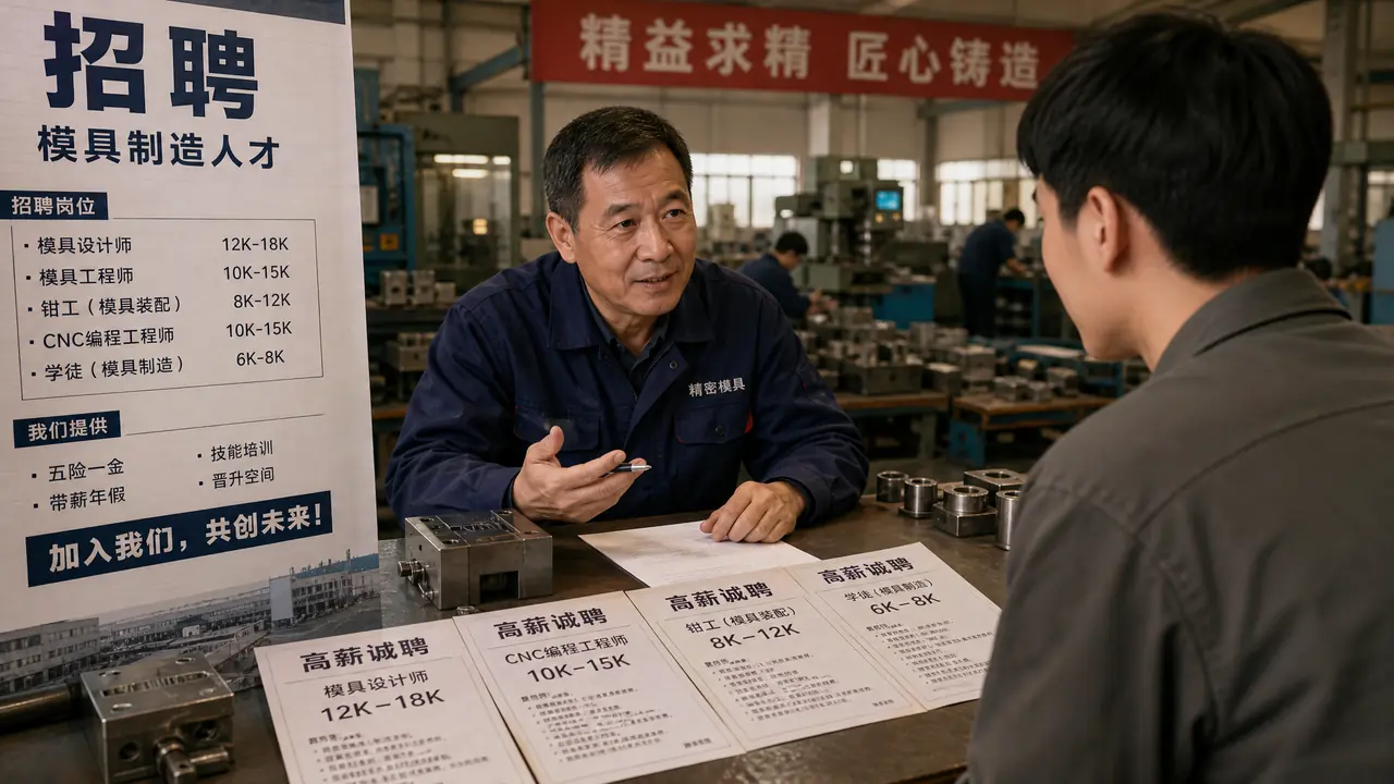 模具学徒招聘广告怎么读？师傅拆工资话术和面试该问的三件事
