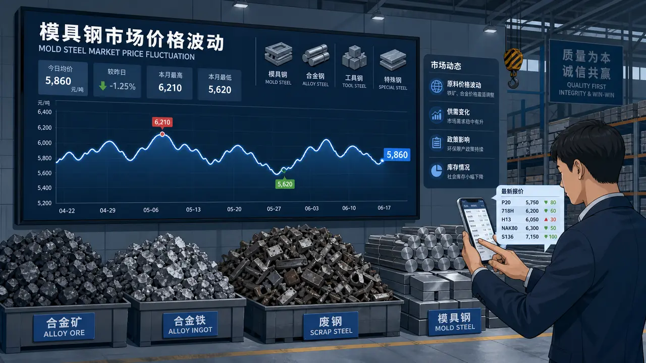 模具钢材价格为什么老在变？三个驱动因素和问价问准的门道